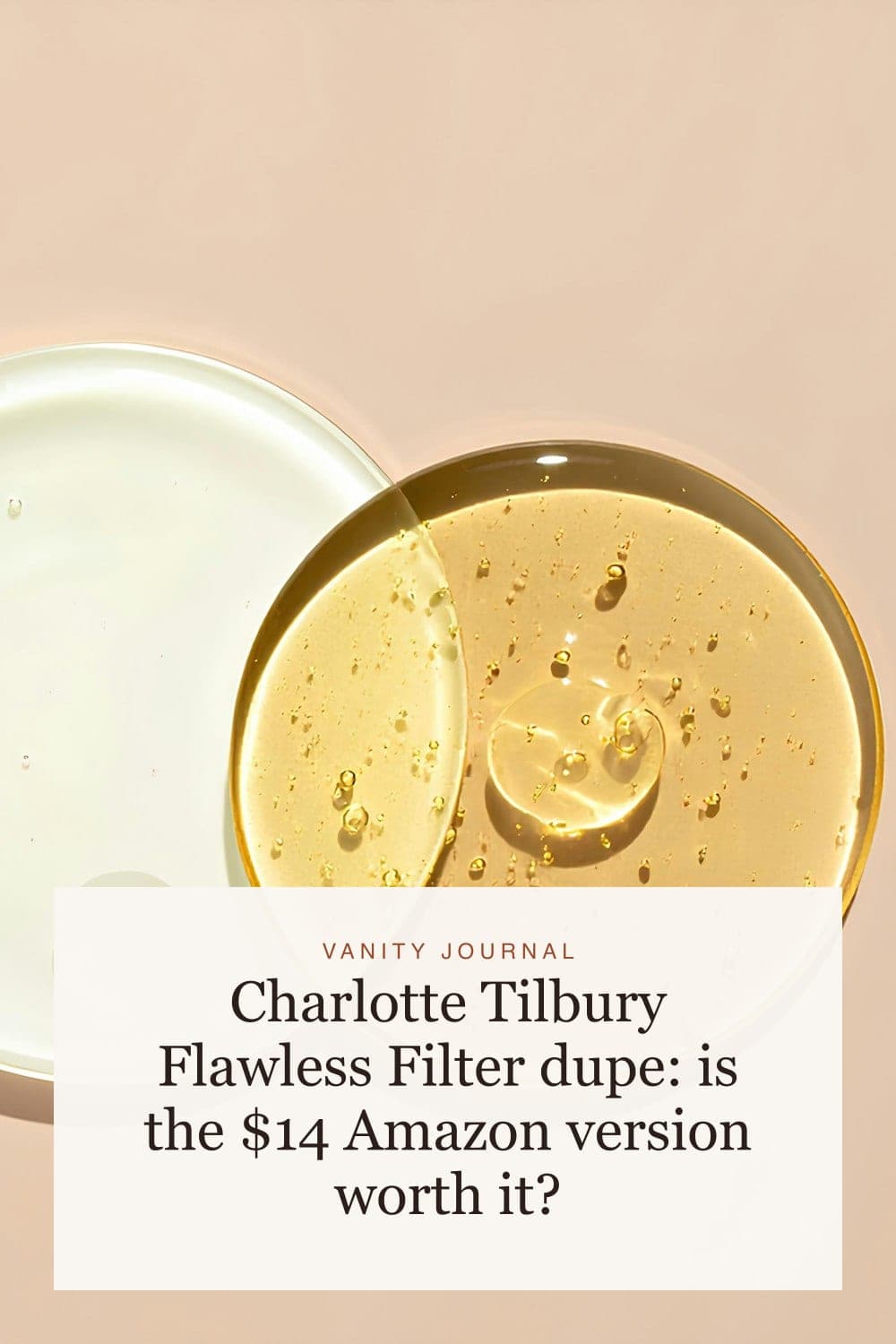Charlotte Tilbury Flawless Filter dupe: is the $14 Amazon version worth it?